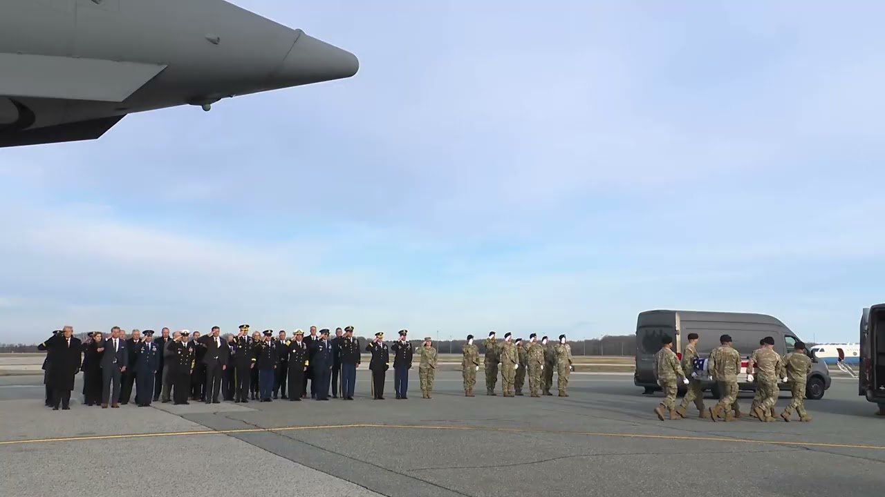 President Trump Participates in a Dignified Transfer Ceremony