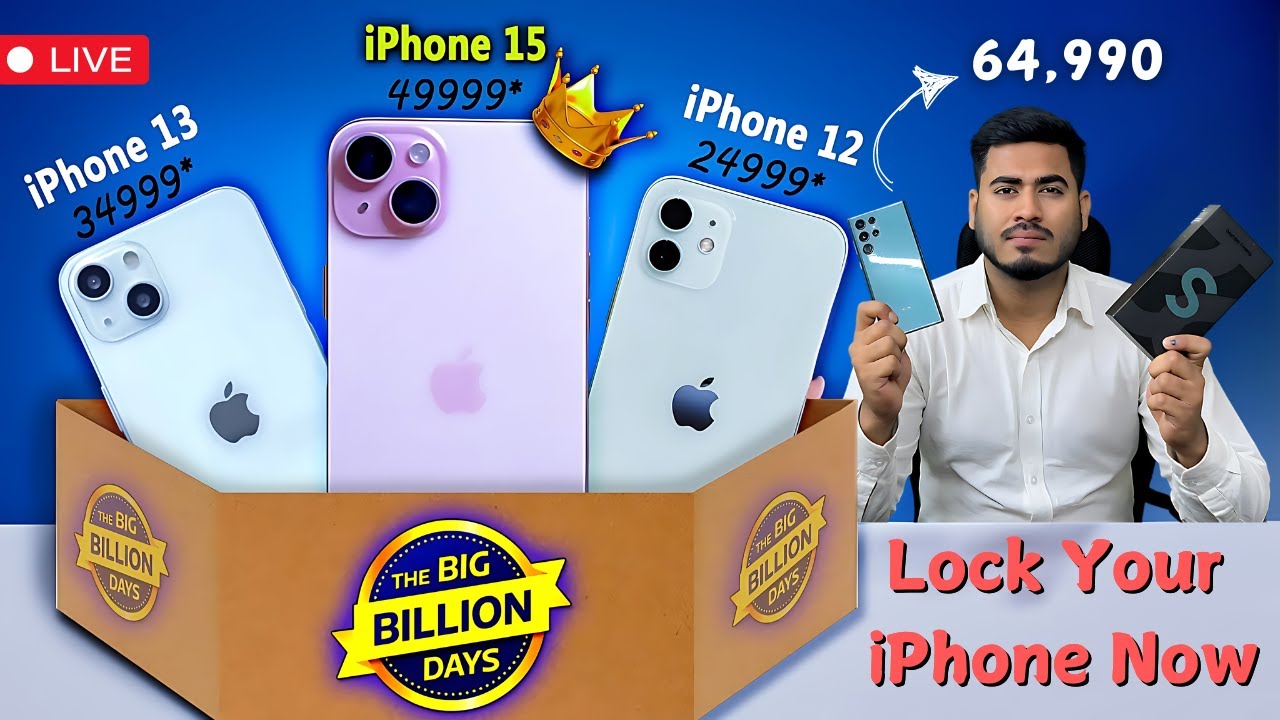 Lock You Your iPhone Now Flipkart Big Billion Day & Amazon Great Indian Festival Sale 2024 Live Qna