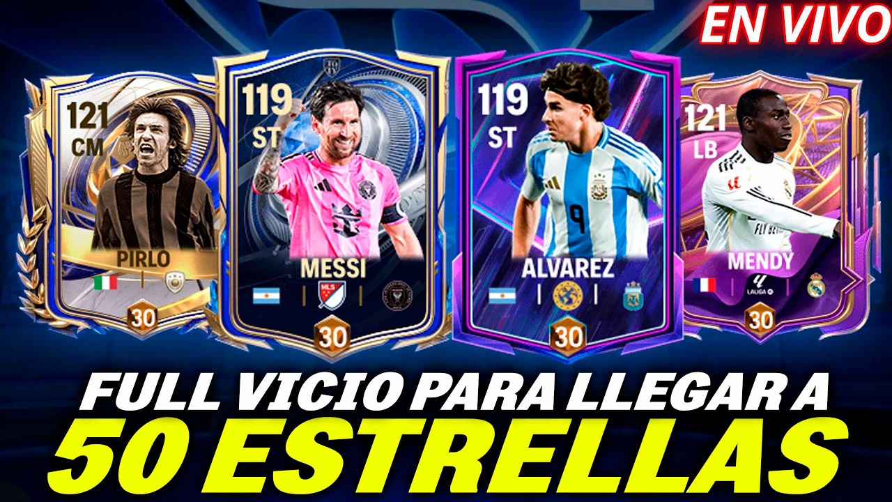 !!! ULTIMO DIA PARA LLEGAR EN 3 CUENTAS A 50 ESTRELLAS... METEMOS FULL VICIO... NUEVOS FICHAJES