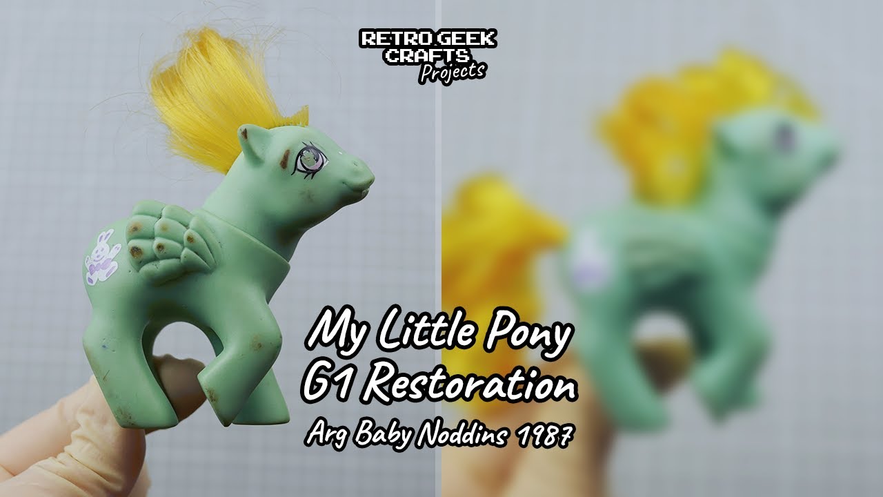 Реставрация My Little Pony: Бэби Ноддинс 1987 года — винтажные игрушки Top Toys Аргентина. Восста...