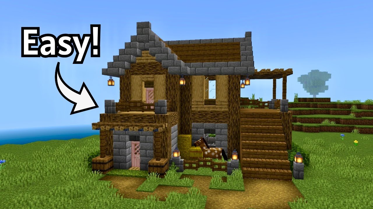 Minecraft Starter House | Aesthetic & Easy Build! 🌺🏡
