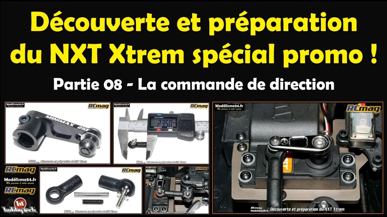 Découverte et préparation du NXT Xtrem - Partie 08 avec la modification de la commande de direction