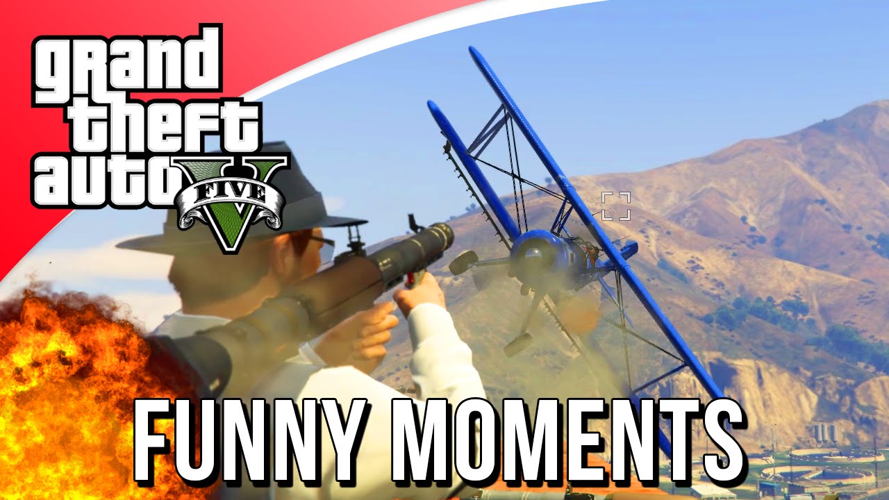 OUDE VLIEGTUIGEN VS RPG! (GTA V Funny Moments)