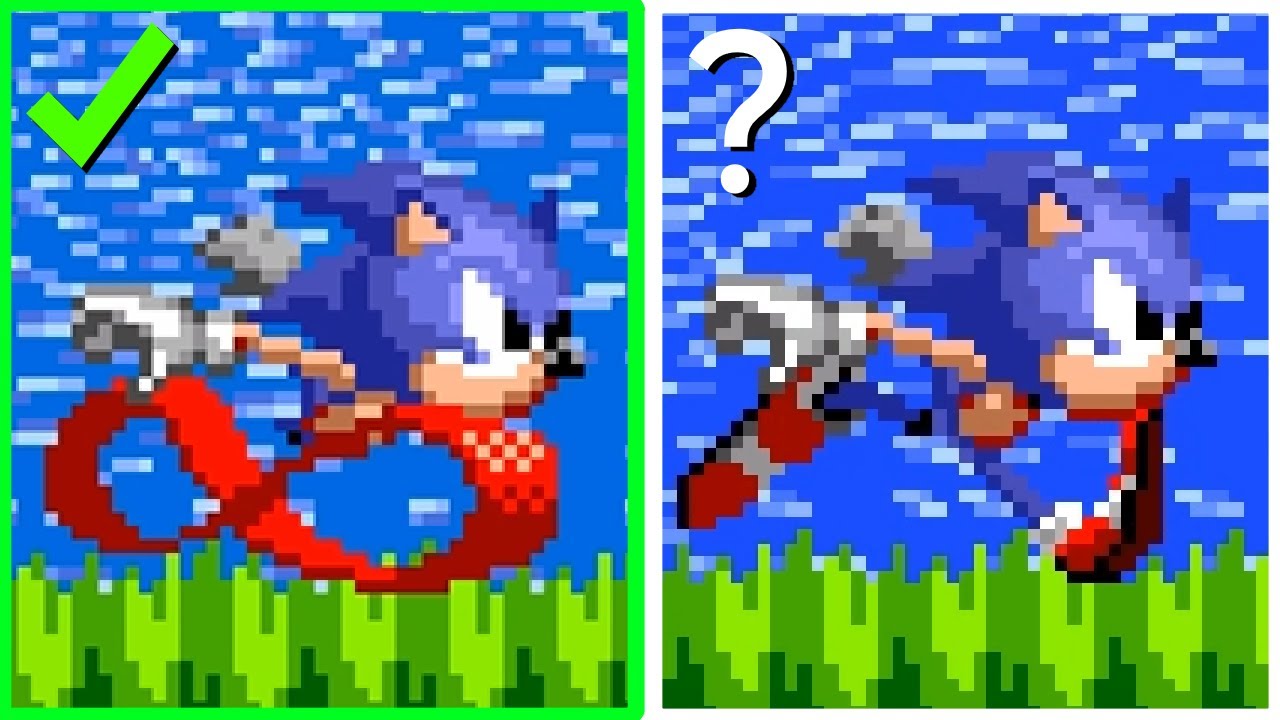 Sonic 1, but Unblurred Sonic! 👾 Sonic Forever mods Gameplay