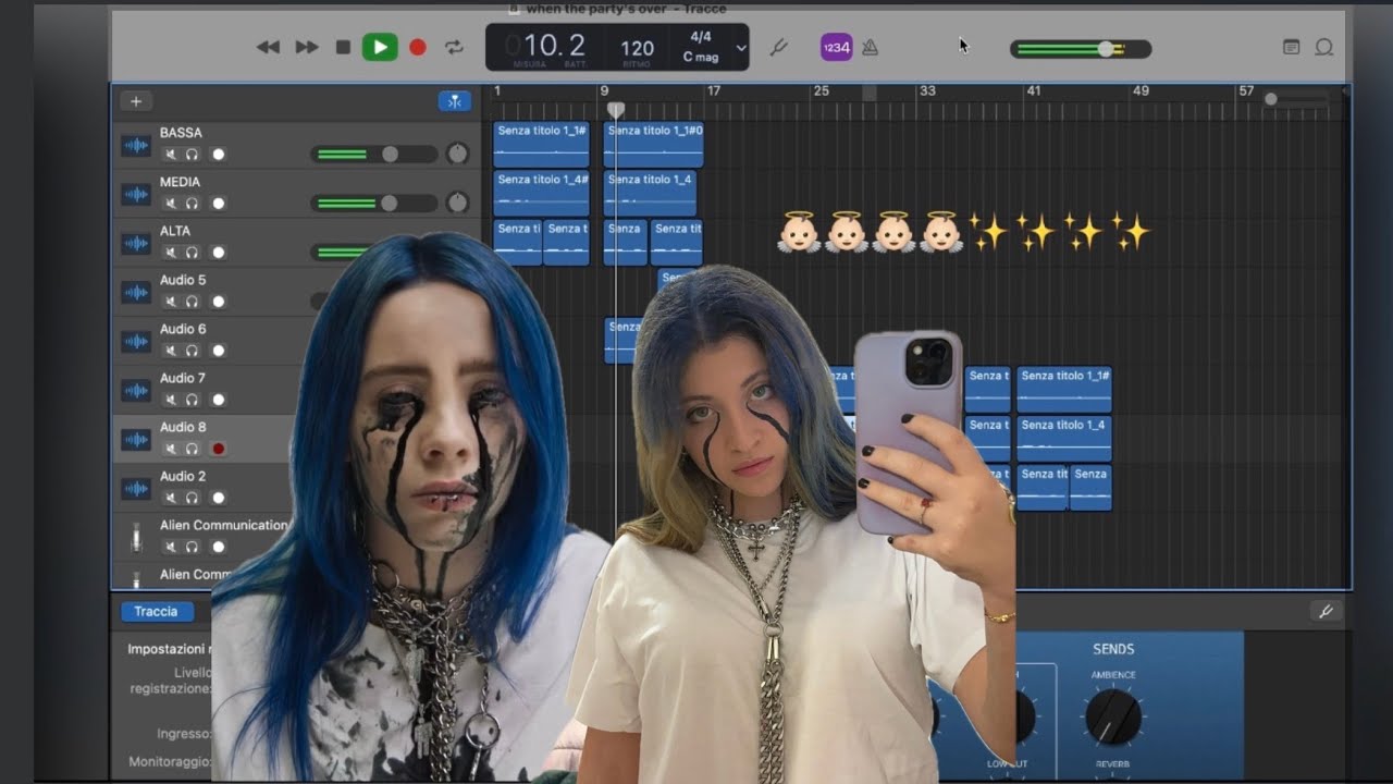 provo a ricreare WHEN THE PARTY'S OVER di billie eilish