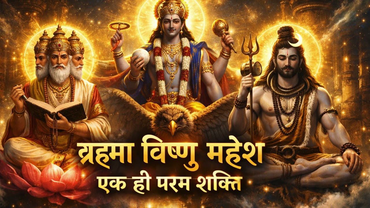 1️⃣ ब्रह्मा विष्णु महेश भजन | एक ही परम शक्ति | शांतिपूर्ण सुबह का भजन 🙏