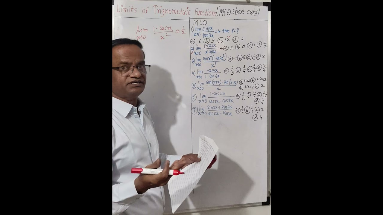 Trigonometric Limits by Short cut Techniques 