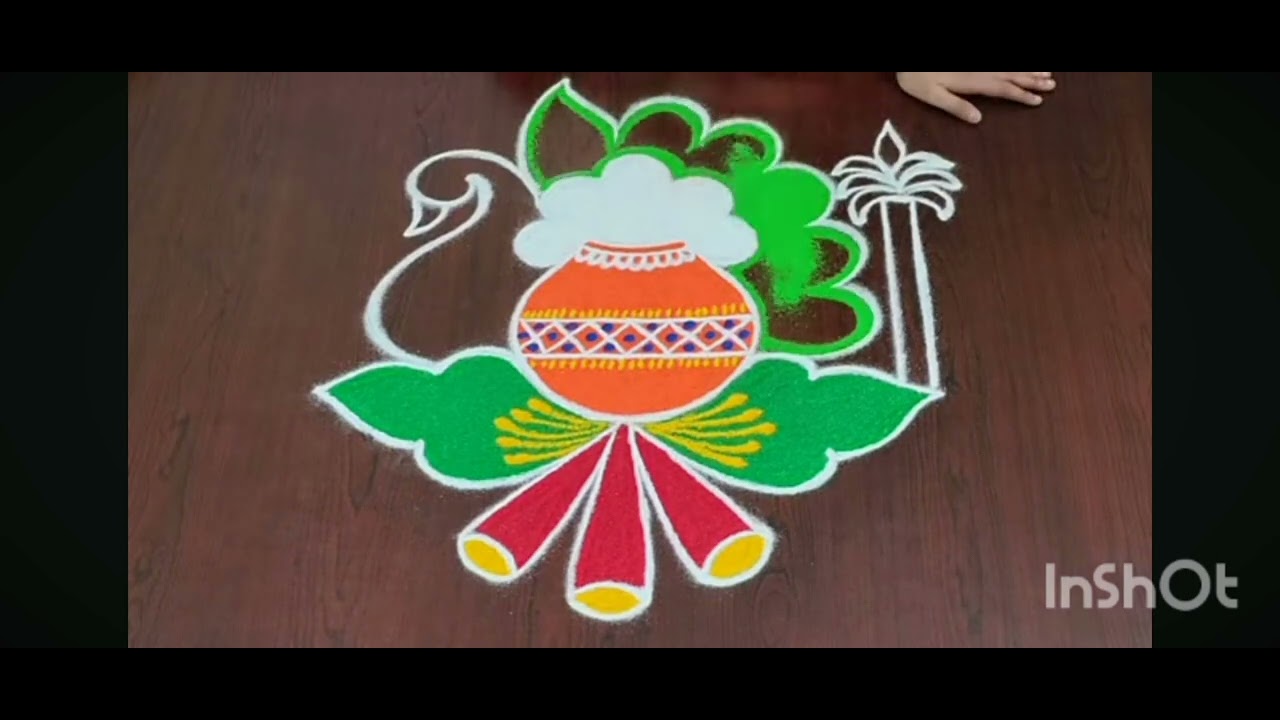 Designer rangoli #trending #rangoli #latest #muggulu #2025 