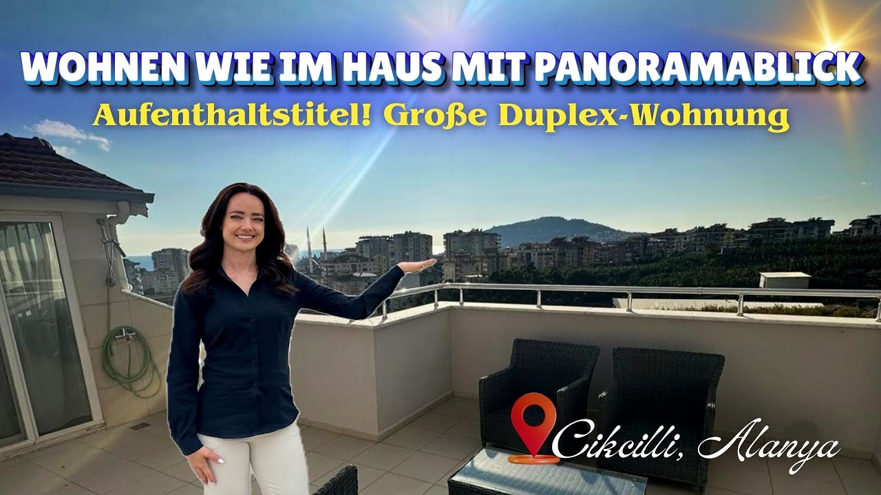 VERKAUFT! IKAMETFREI! 180 M² DUPLEX ÜBER DEN DÄCHERN VON #ALANYA ZUM SCHÄPPCHENPREIS! #immobilien