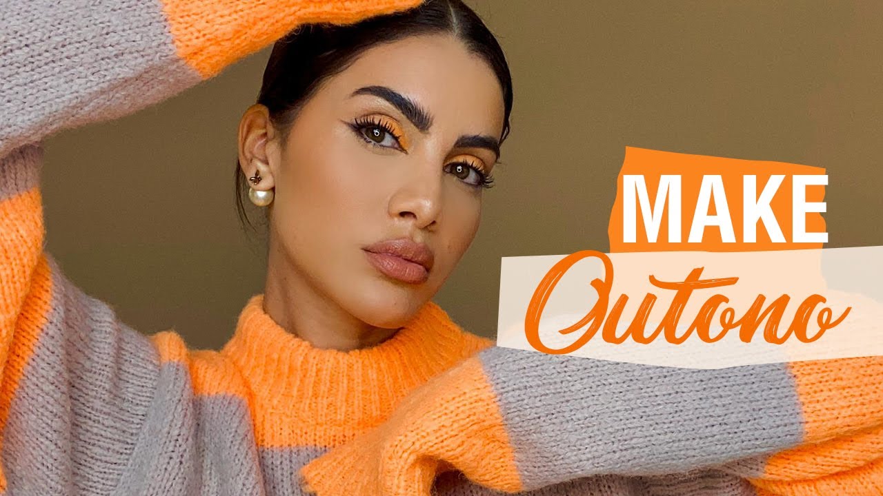 MAKE LARANJA PARA O OUTONO!🍊🍂