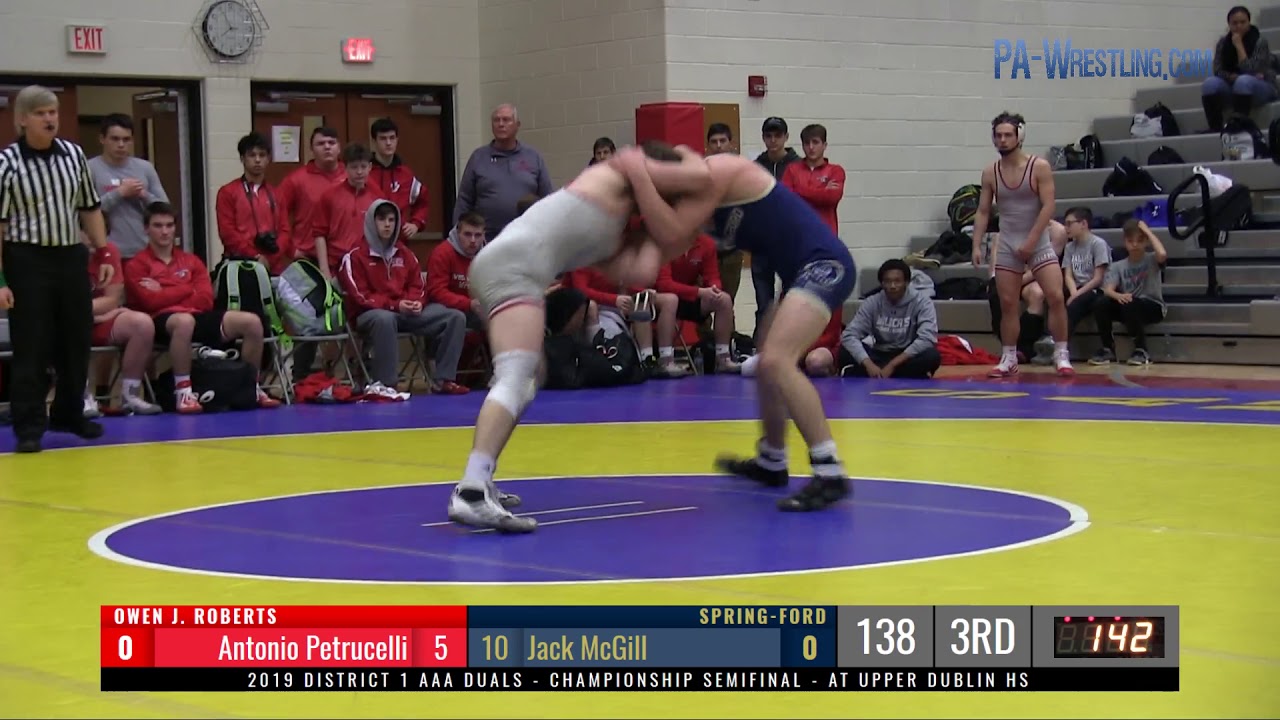 2019-02-01 Spring-Ford vs Owen J. Roberts (D1 Duals semis)