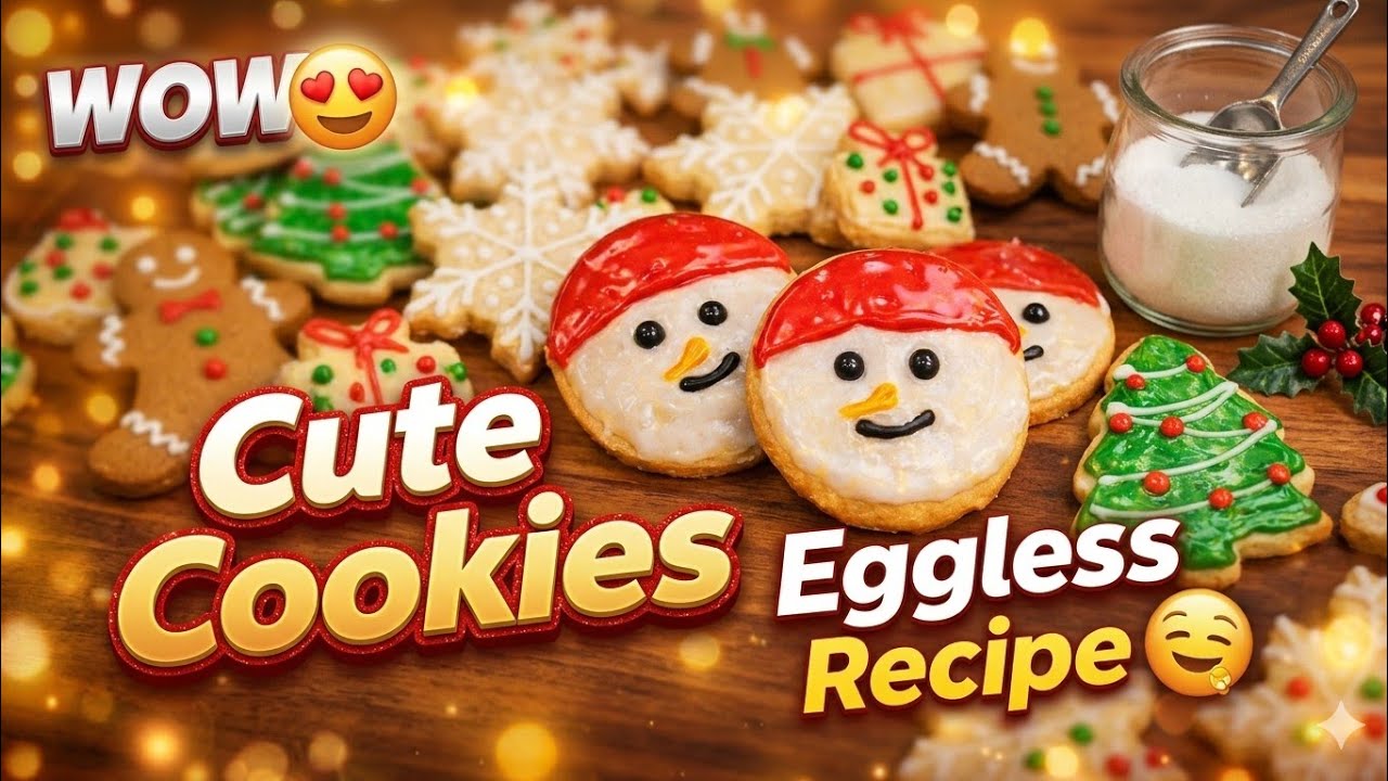 Market Style Cute Cookies 🍪 | Easy Eggless Cookies Recipe | Must Try 🤤