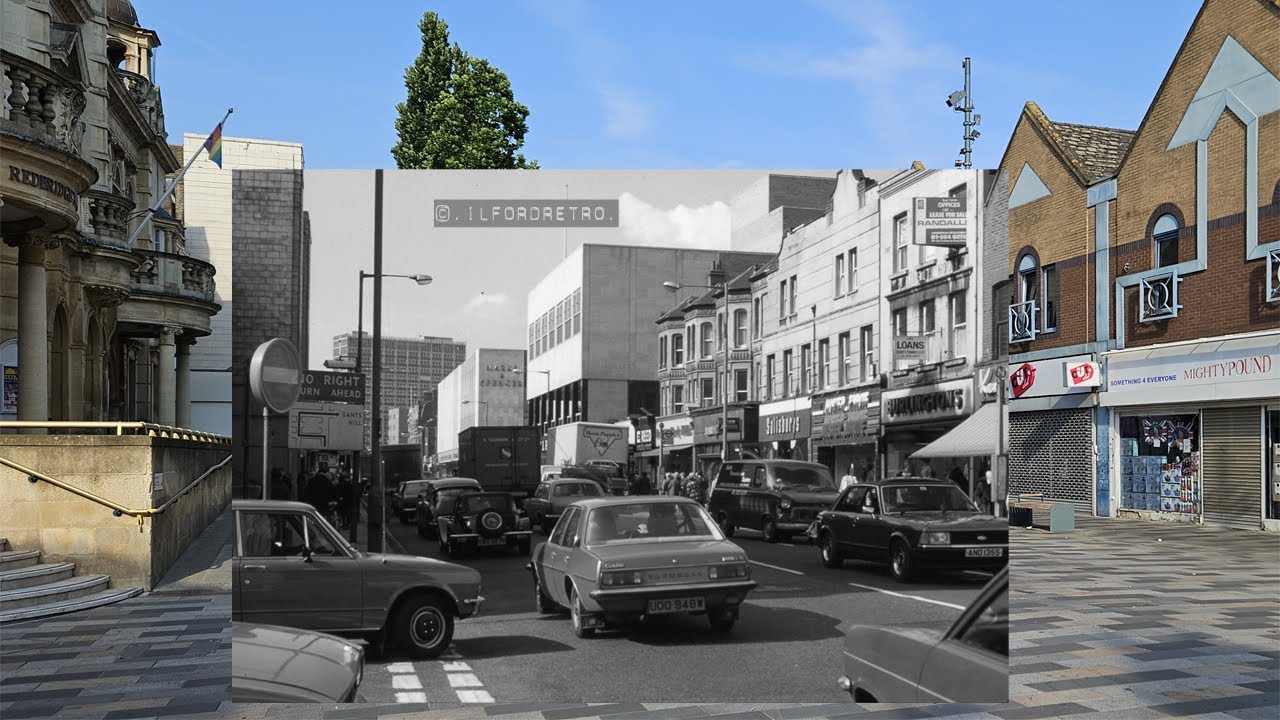 #054 Ilford High Road & Mister Byrite 1981 v 2023