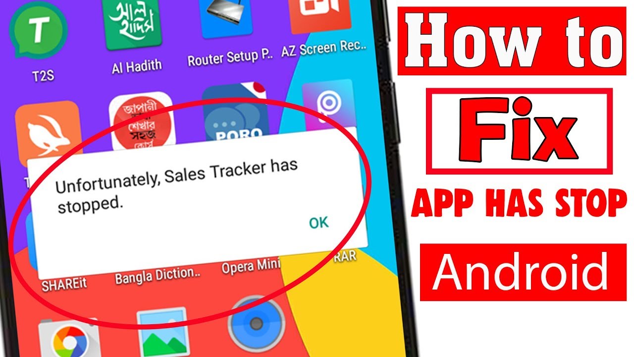 How to Fix Unfortunately App Has Stopped Errors On Android Phone (100% Working)