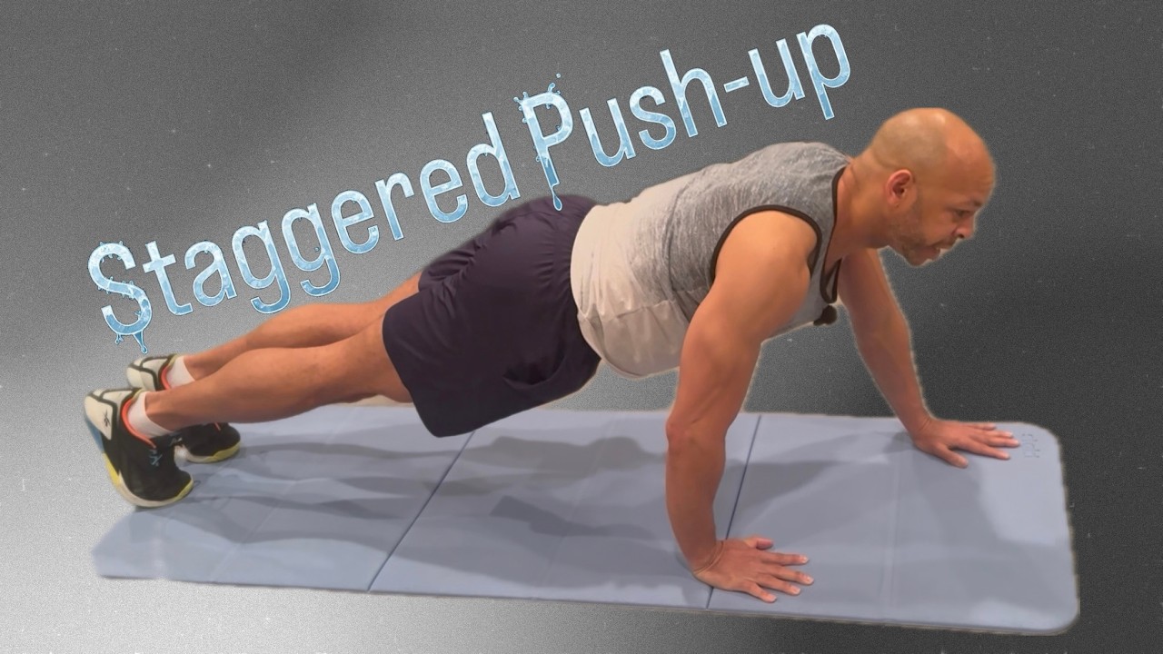 Day 1 Staggered Pushup