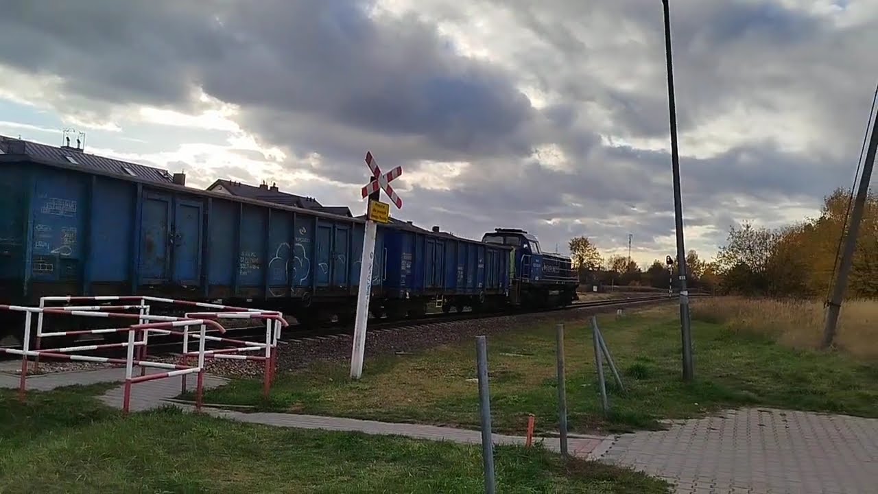 Nowa Iwiczna| ST48-009 ze składem próżnych węglarek relacji Jeziorna - Warszawa Okęcie. 