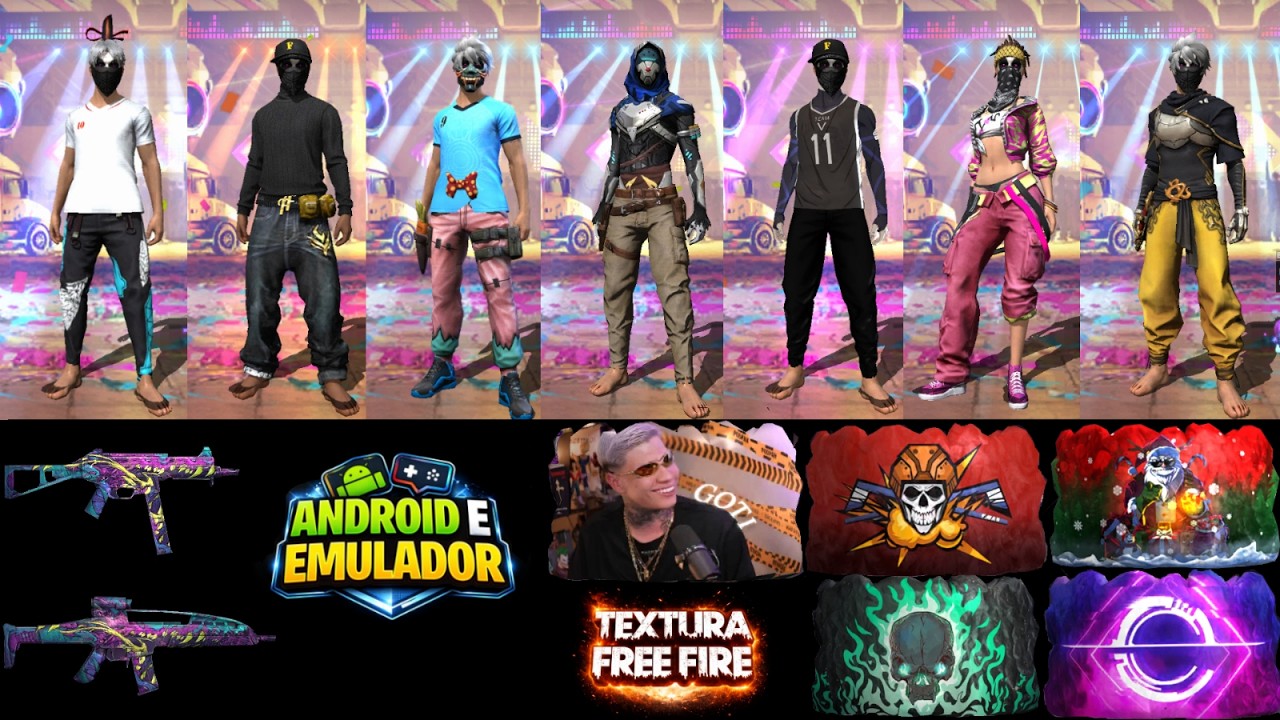 SUPER PACK de TEXTURA na PADR&Atilde;O SKIN DE ARMA e GELOS ANTI BAN