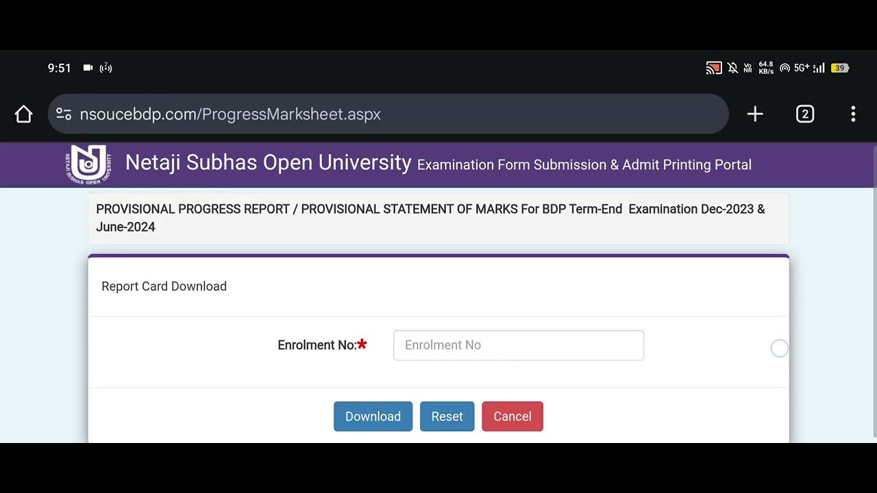 Netaji Subhas open University BDP RESULT PUBLISH 2025 | NSOU BDP RESULT PUBLISHED 2025