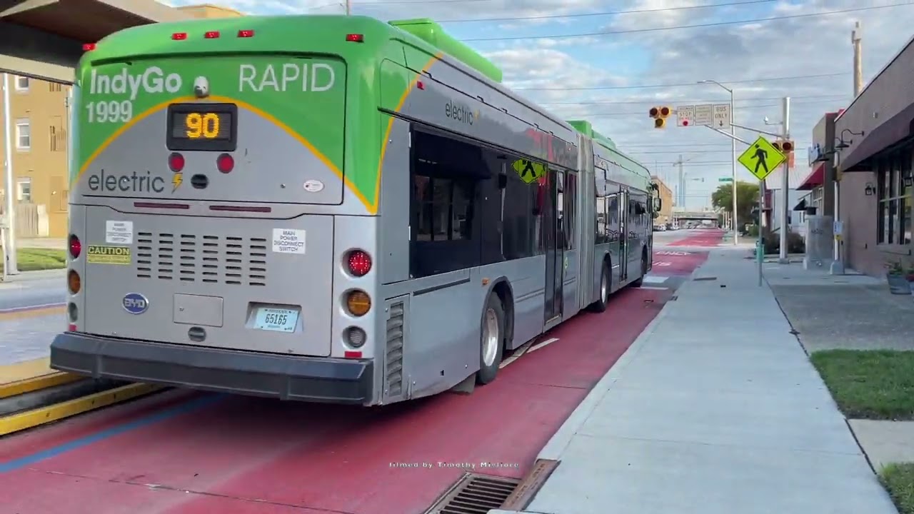 IndyGo Red Line - Bus Rapid Transit in Indianapolis, Indiana, USA 2023
