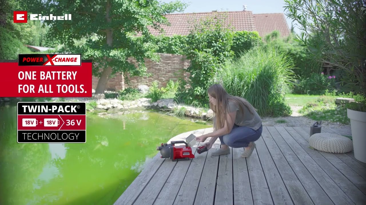 Einhell Accu Waterpomp AQUINNA 36/30 - Power X-Change