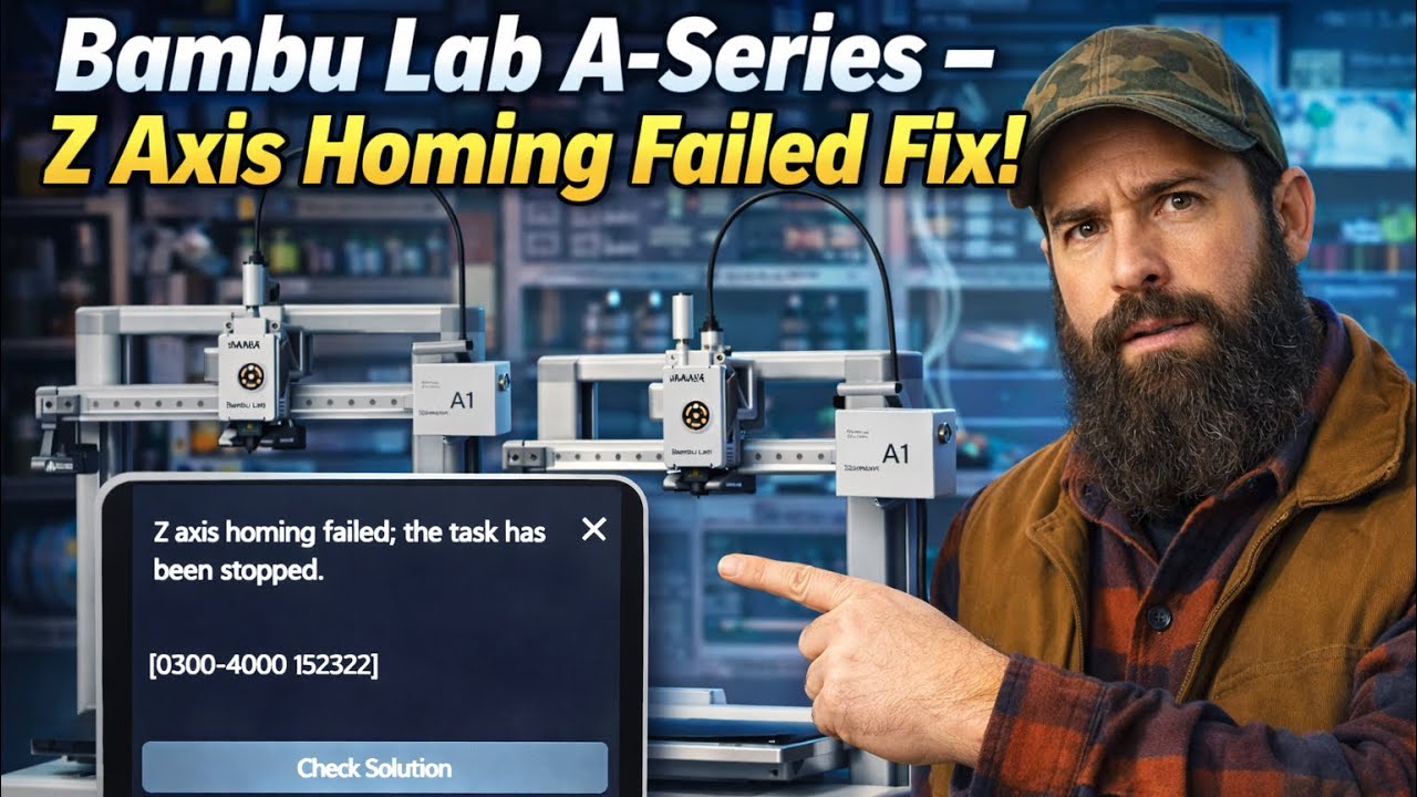 Bambu Lab A-Series Z Axis Homing Failed (FIXED) | A1 & A1 Mini Repair Guide
