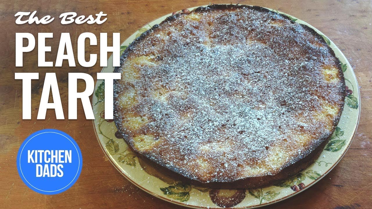 Peach Tart Recipe | Easy Peach Tart | Kitchen Dads Cooking | How to Make a Peach Tart