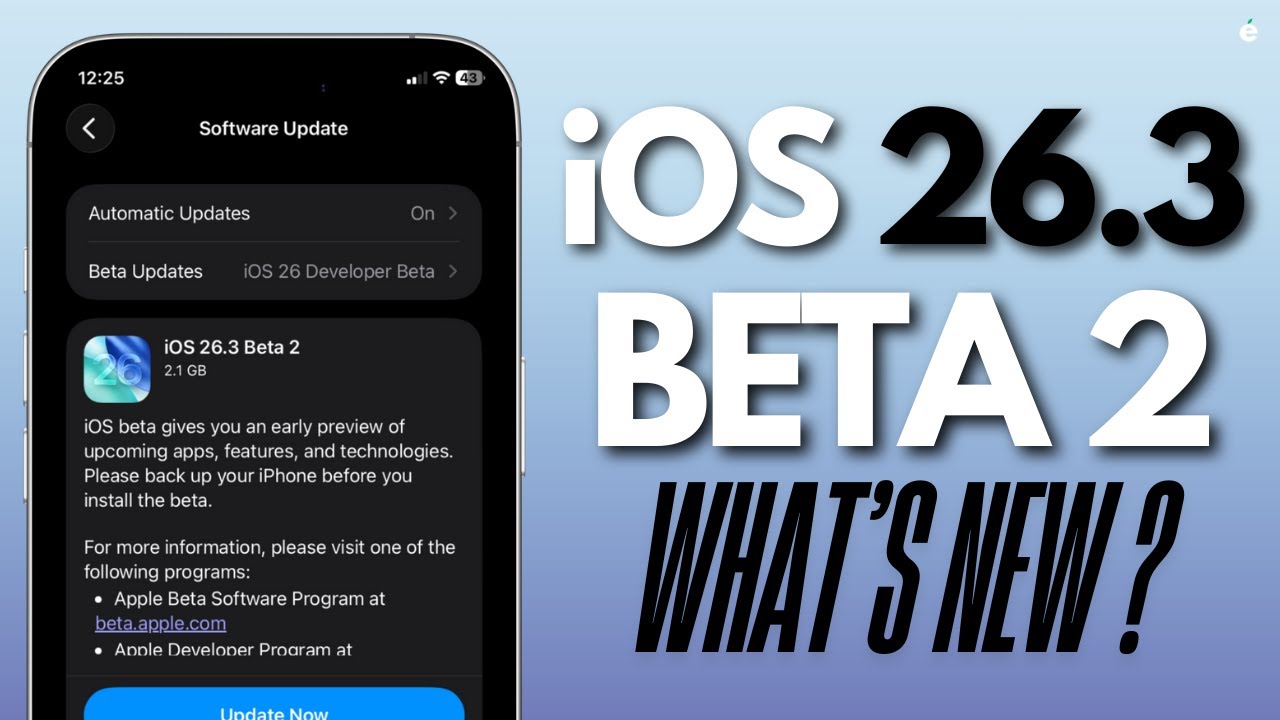 iOS 26.3 Beta 2 - New Changes & Features - What's New ?