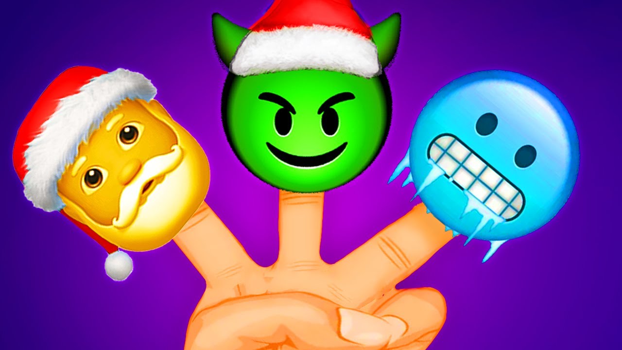 Finger family Christmas emoji | Kids Songs And Nursery Rhymes | Maya Mary Mia