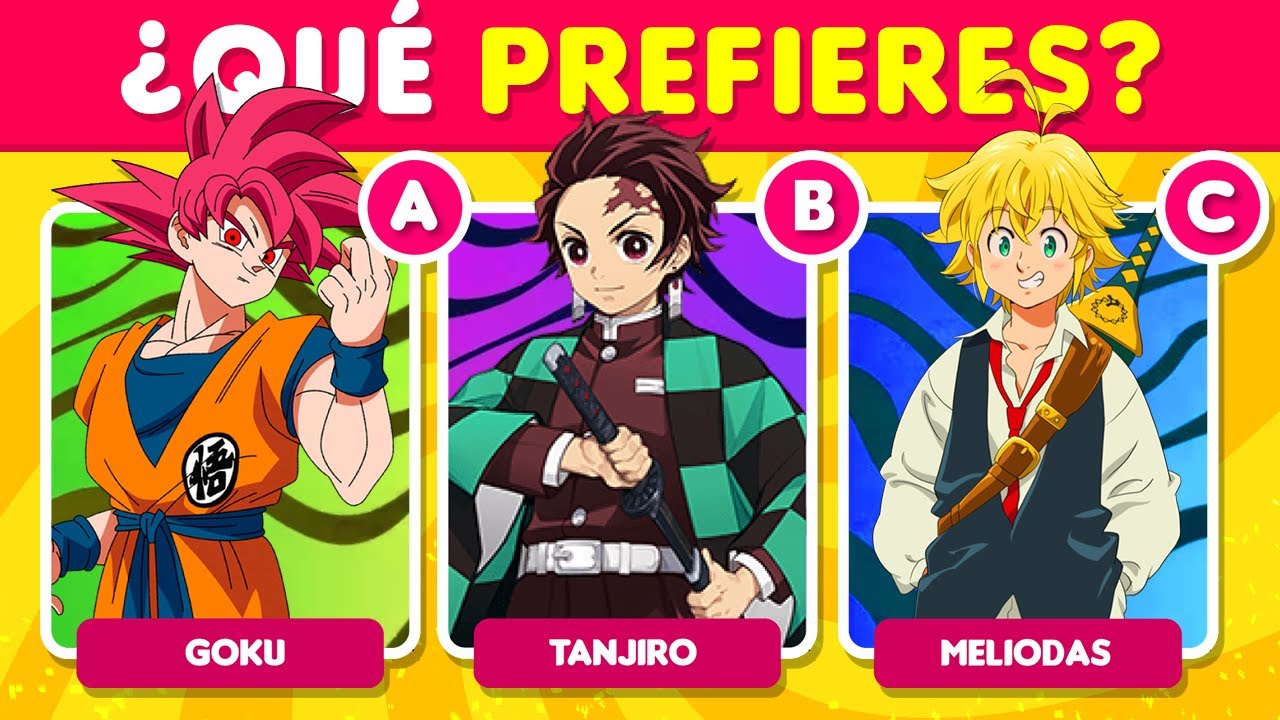 &iquest;Qu&eacute; prefieres?🤔VERSI&Oacute;N ANIME🍥🐲 trivia anime | SOR anime