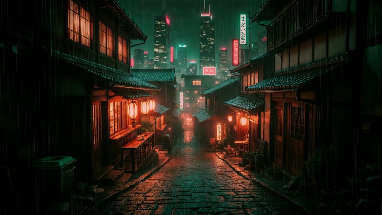 RAINING IN ＯＳＡＫＡ 🌧️ Rain Lofi Songs To Make You Escape From Reality 🌧️ Night Lofi Playlist