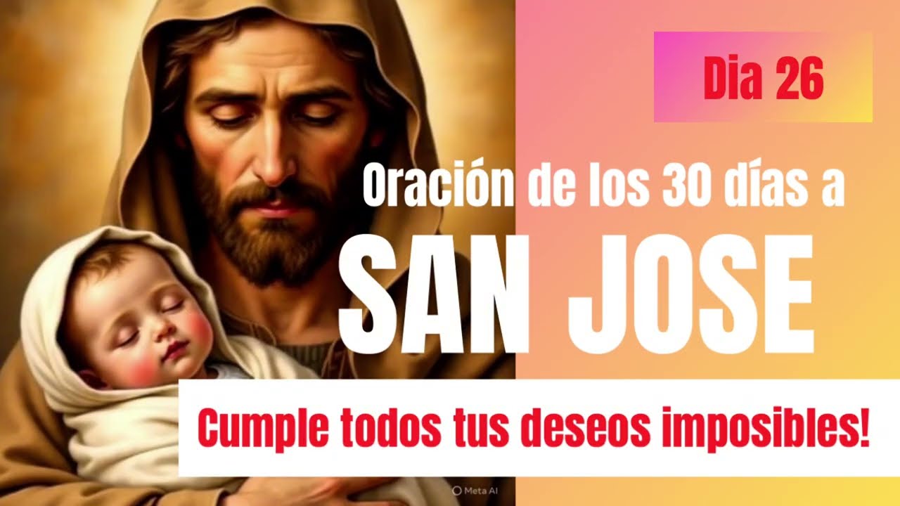 Día 26 de los 30 días a la oración de San José para casos imposibles! 