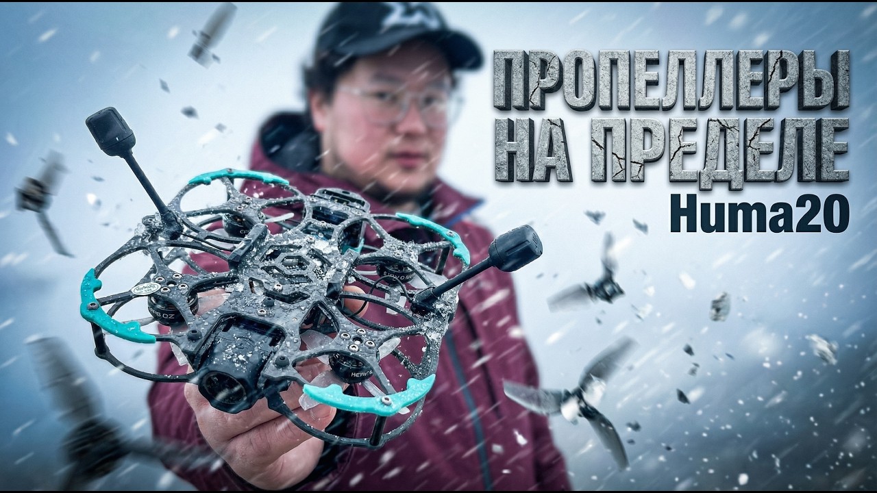 ☀ ПРОПЕЛЛЕРЫ РАЗРЫВАЮТСЯ в воздухе! Тест новинки пошёл не по плану... [Huma20]