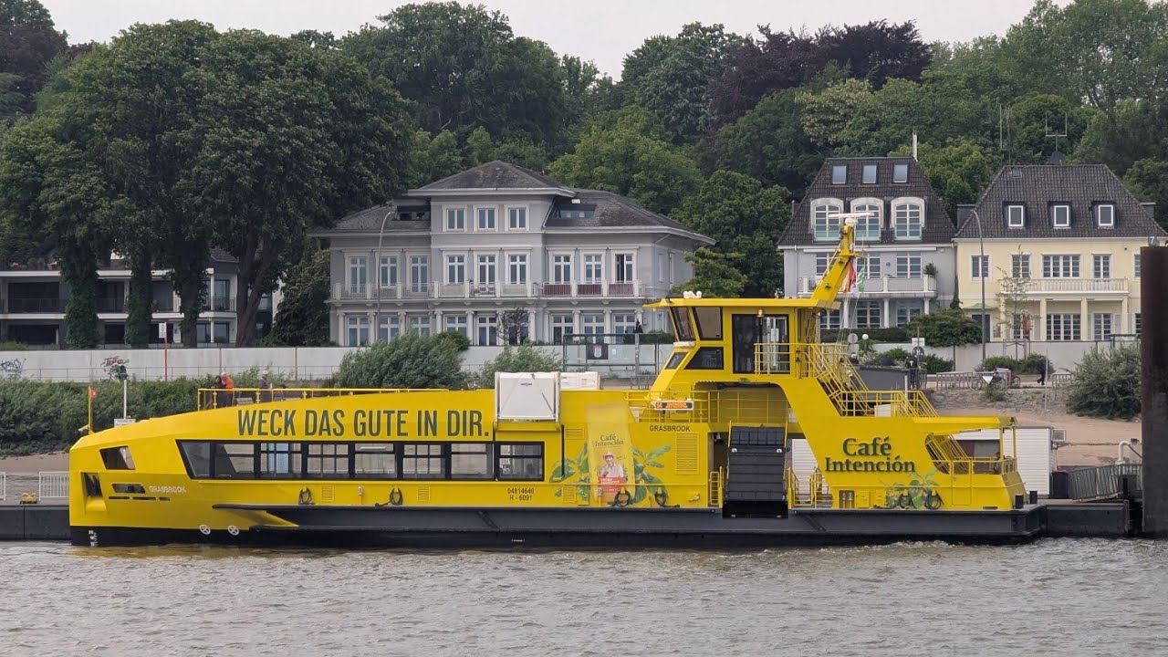 Hadag Ferry Spotting am Elbstrand in Hamburg