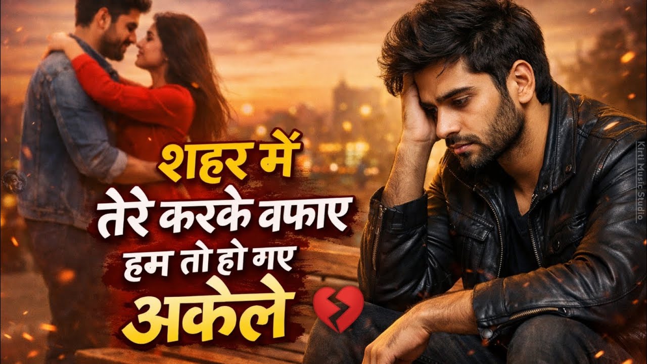 शहर में तेरे करके वफाए हम तो हो गए अकेले !! Heart Touching 💓 Song 🎶 !! Kirti Music Studio Love ....