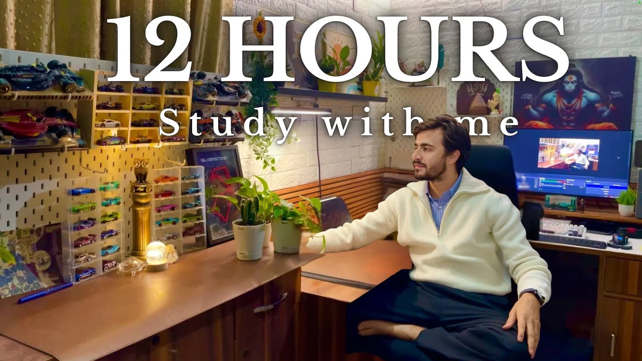 12 Hour🔴 LIVE STUDY WITH ME | Day 113| Pomodoro 90:15