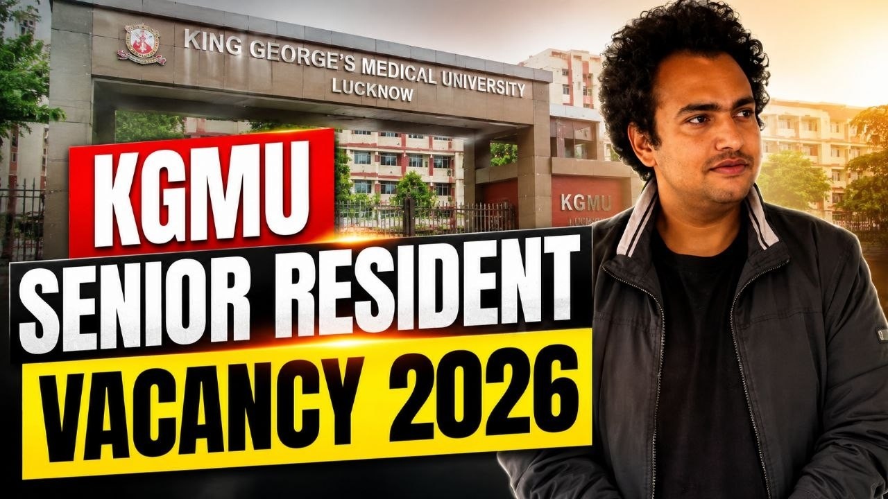 🎯 MDS Government Job 2026 | KGMU Lucknow Senior Resident Recruitment | No Written Exam