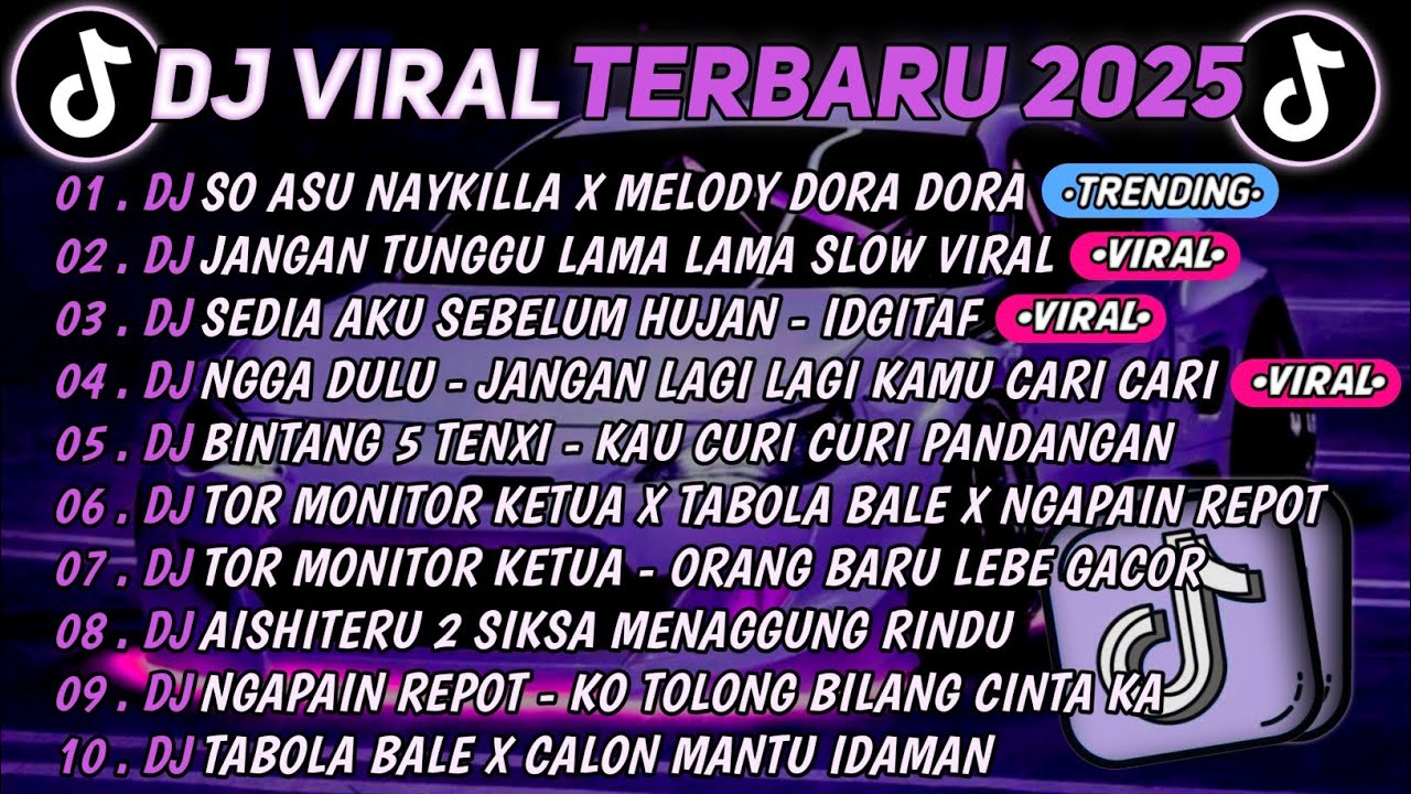 DJ TIKTOK TERBARU 2025🎵DJ SO ASU X MELODY DORA DORA🎵DJ JANGAN TUNGGU LAMA LAMA || FULL ALBUM 