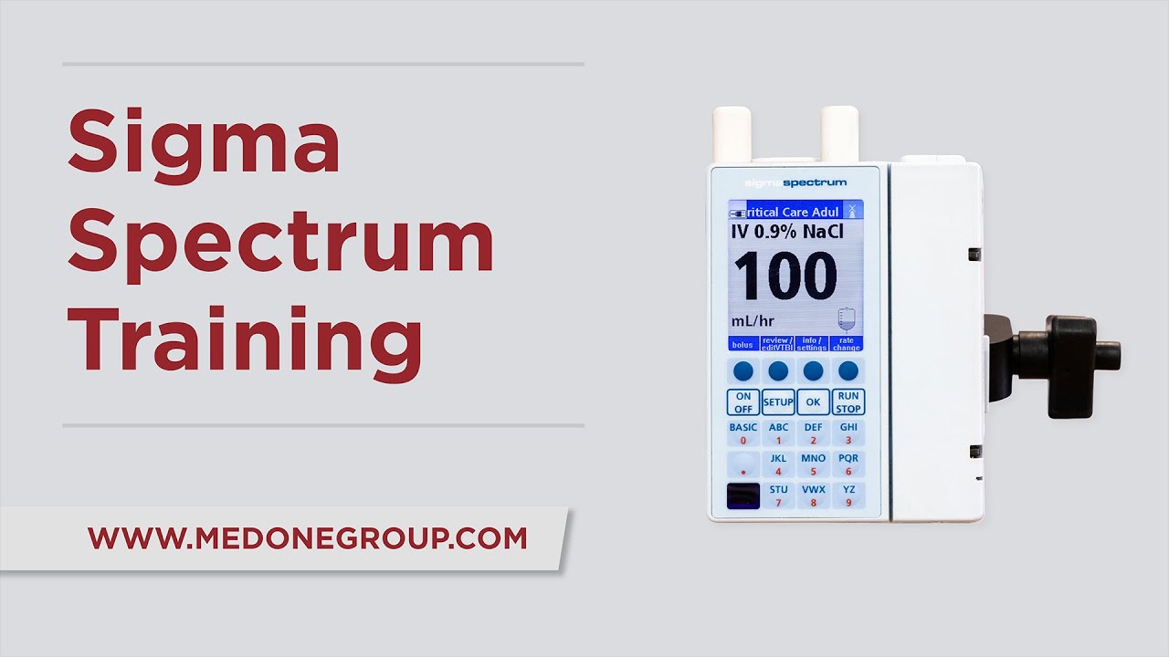 Sigma Spectrum - Обучение помпе Baxter IV