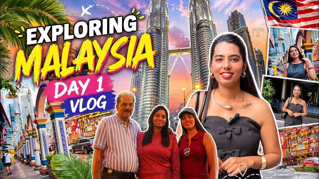 I am in Malaysia🇲🇾🥳 | Day 1 |  #travelvlogging #malaysiatravel #vlogday1 