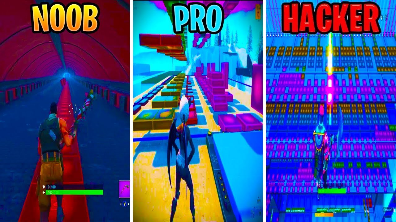 NOOB vs PRO vs HACKER - Fortnite Music Blocks