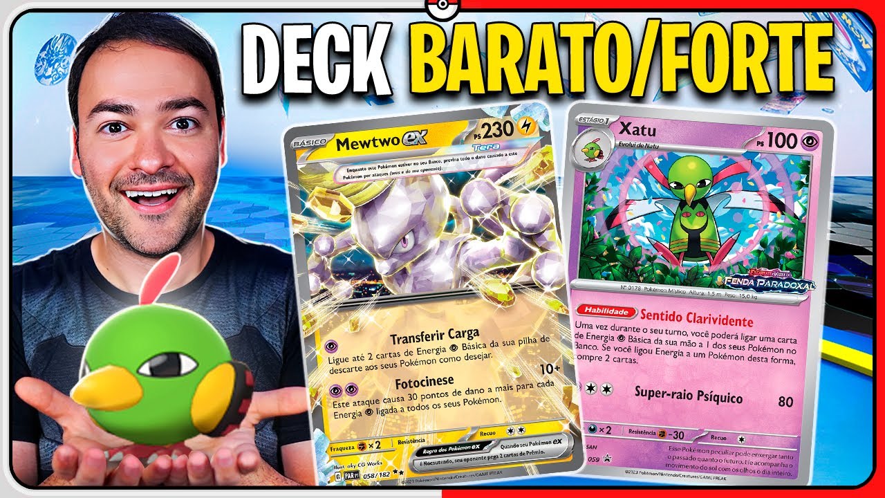 Pokémon TCG LIVE: Deck MEWTWO EX Barato, Para Iniciantes e FORTE | Estudo de Deck #25
