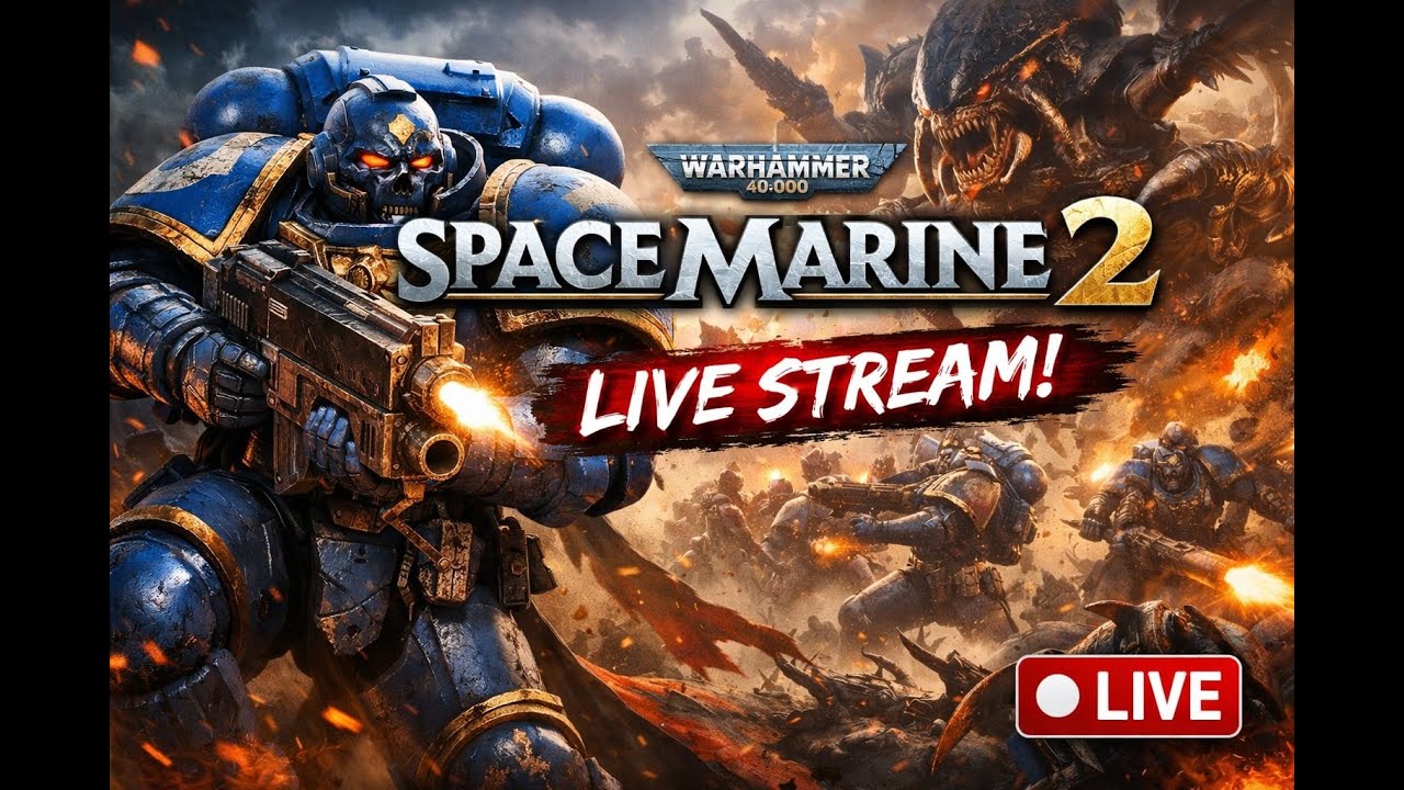 🔴 Warhammer 40K LIVE | Tyranid Slaughter Begins | Space Marine 2