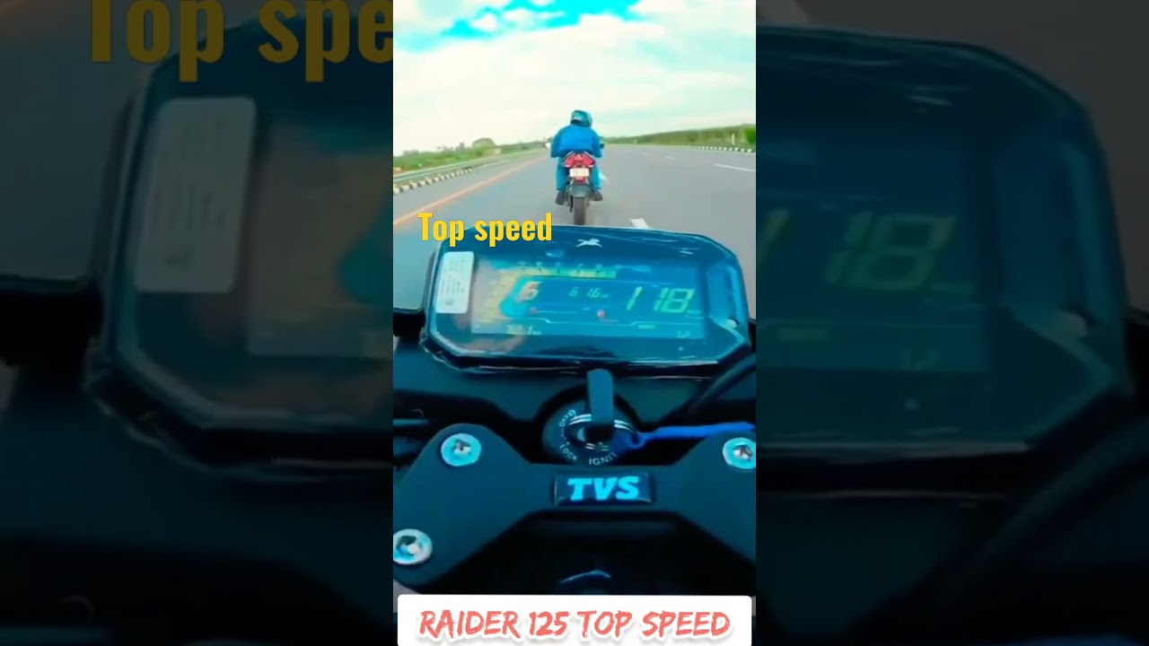 TVS Raider 125 Top Speed #tvsraider125 #tvsbikes