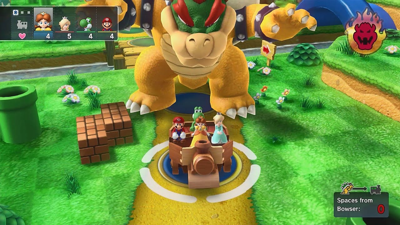 Mario Party 10 Bowser Party #1074 Дейзи, Розалина, Йоши, Mario Mushroom Park Master Difficulty