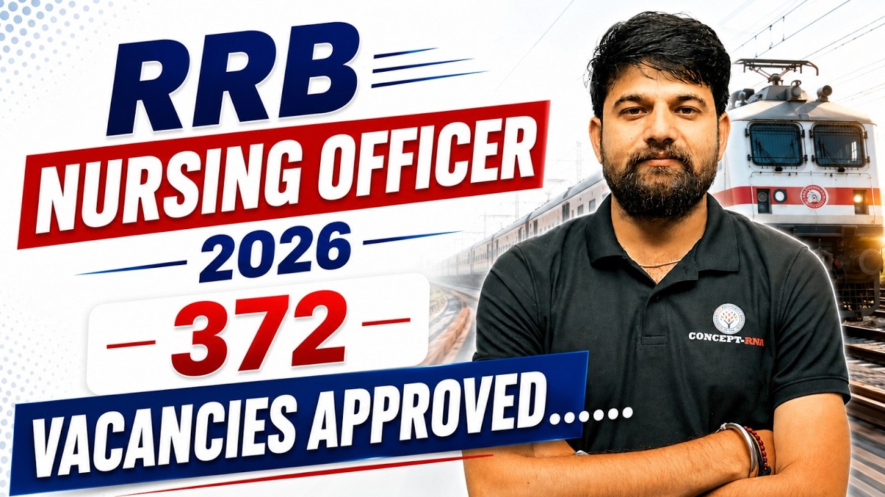 RRB Nursing Officer 2026 Notification | RRB Nursing Superintendent New Vacancy 2026 | RRB Nursing
