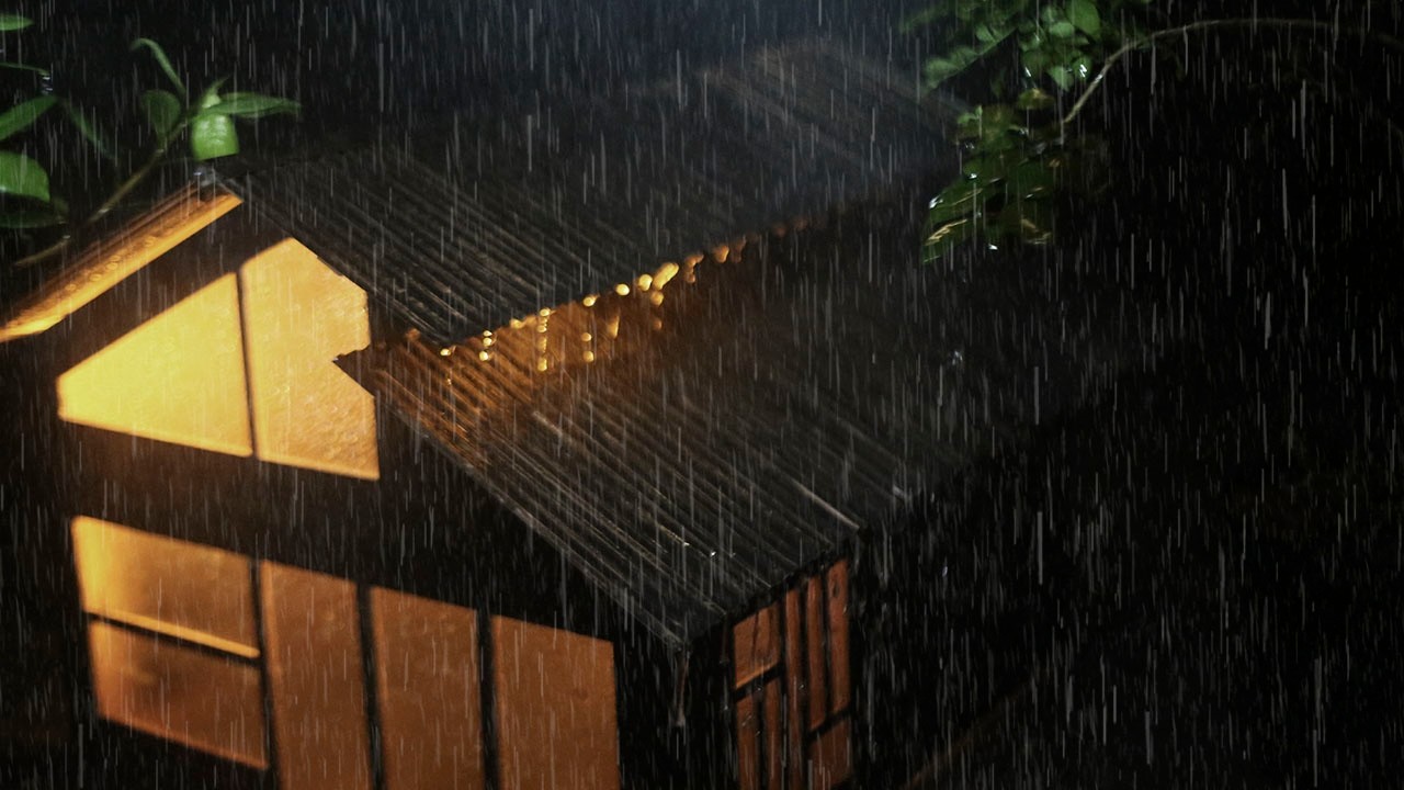 ASMR Heavy Rainstorm on Metal Roof | Night Sounds for Deep Rest