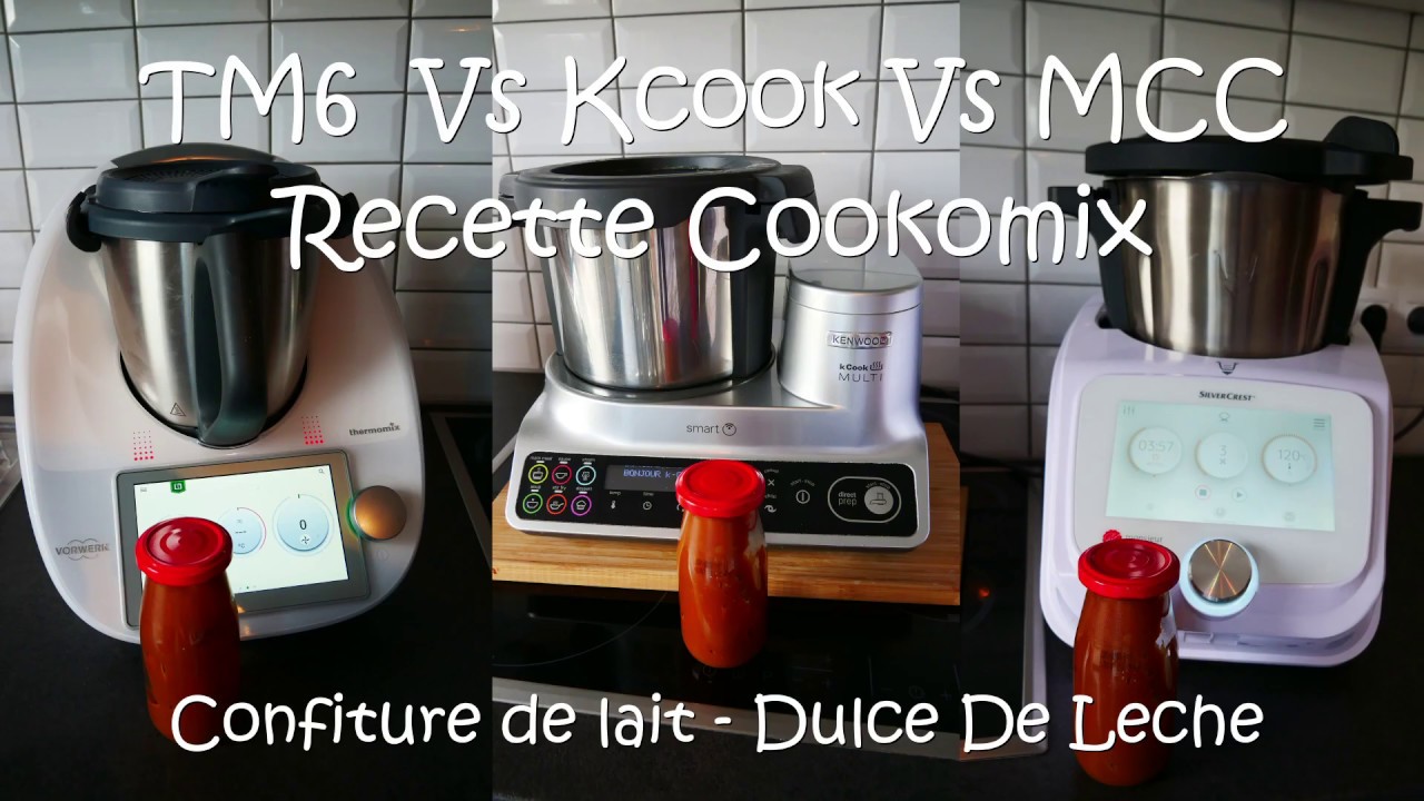 dulche de leche confiture de lait battle  TM6 thermomix vs kcook vs mcc isine connect
