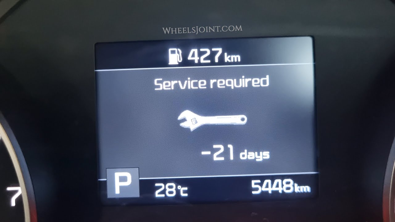 How to reset service interval reminder in Kia Sportage