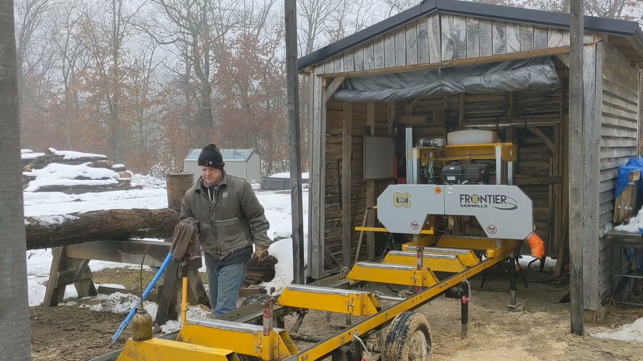 Daily Maintenance on the Frontier OS27 Sawmill