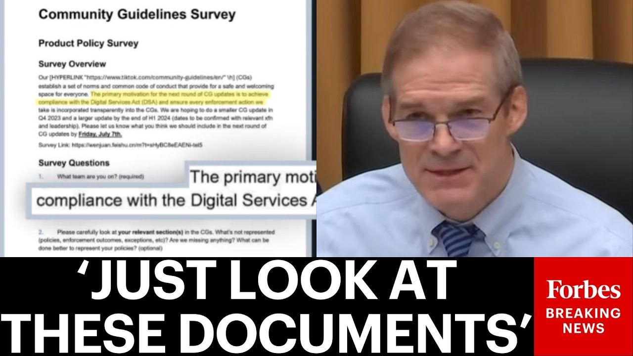 BREAKING NEWS: Jim Jordan Accuses The European Union Of Trying To Meddle In US Elections